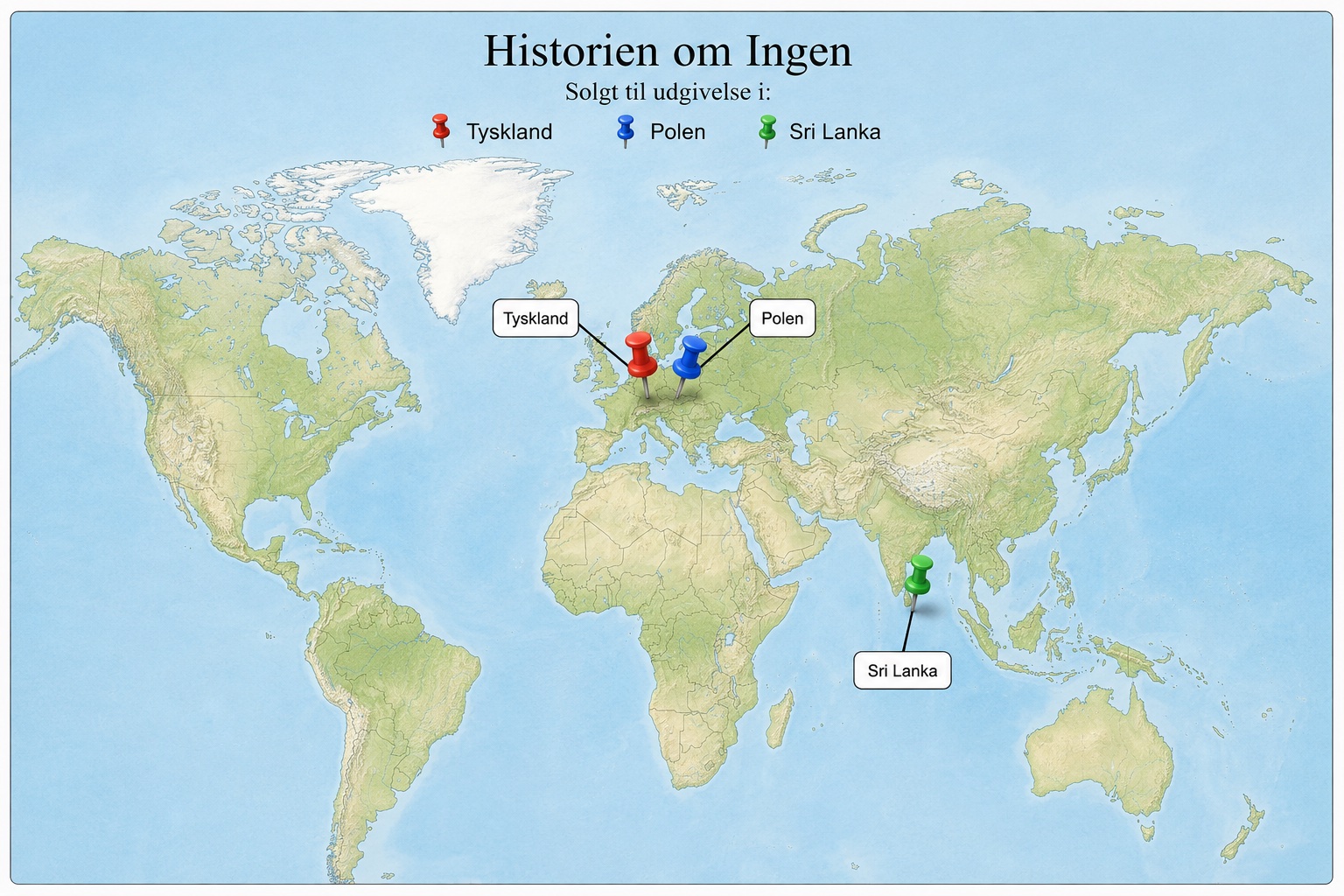 Historien om Ingen — solgt til udgivelse i Tyskland, Polen og Sri Lanka